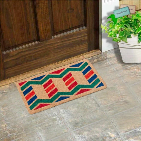 EMMEVI Paillasson Noix De Coco Rectangulaire 40x75 Cm Dos Antidérapant Entrée Externe - B 3 EMMEVI Paillasson Noix De Coco Rectangulaire 40x75 Cm Dos Antidérapant Entrée Externe - B – Image 3