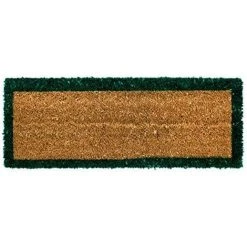 EMMEVI Paillasson En Noix De Coco Naturelle Antidérapant Porte D'entrée De Maison Vert - 25x50 Cm