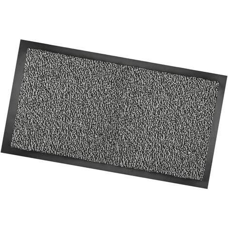 EMMEVI Paillasson Antidérapant Texture Douce Anti-trébuchement Dos Caoutchouté Gris - 40x70 Cm 1 EMMEVI Paillasson Antidérapant Texture Douce Anti-trébuchement Dos Caoutchouté Gris - 40x70 Cm