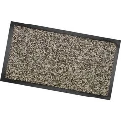 EMMEVI Paillasson Antidérapant Texture Douce Anti-trébuchement Dos Caoutchouté Beige - 60x90 Cm
