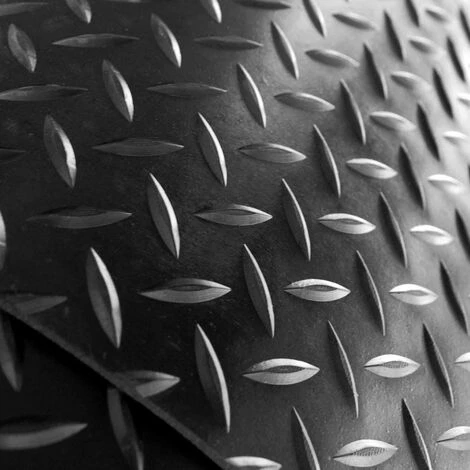 EMMEVI Tapis Protecteur De Sol En Caoutchouc Antidérapant Revêtement Robuste Effet Tole Au Mètre H120 Cm 2 EMMEVI Tapis Protecteur De Sol En Caoutchouc Antidérapant Revêtement Robuste Effet Tole Au Mètre H120 Cm – Image 2