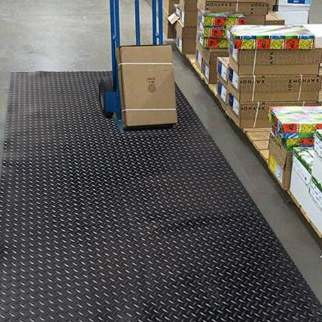 EMMEVI Tapis Protecteur De Sol En Caoutchouc Antidérapant Revêtement Robuste Effet Tole Au Mètre H120 Cm 4 EMMEVI Tapis Protecteur De Sol En Caoutchouc Antidérapant Revêtement Robuste Effet Tole Au Mètre H120 Cm – Image 4