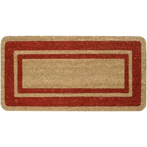 EMMEVI Paillasson En Noix De Coco Naturelle Antidérapant Porte D'entrée De Maison 50X100 Cm - Bordeaux 1 EMMEVI Paillasson En Noix De Coco Naturelle Antidérapant Porte D'entrée De Maison 50X100 Cm - Bordeaux