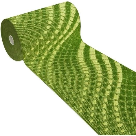 EMMEVI Tapis De Cuisine Moderne Au Mètre H57 Coureur Bordé Absorbant Antidérapant Lavable Fleurs 3D - Vert 1 EMMEVI Tapis De Cuisine Moderne Au Mètre H57 Coureur Bordé Absorbant Antidérapant Lavable Fleurs 3D - Vert