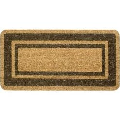 EMMEVI Paillasson En Noix De Coco Naturelle Antidérapant Porte D'entrée De Maison 40X80 Cm - Marron