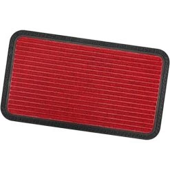 EMMEVI Paillasson D'Entrée Tapis En Caoutchouc Antidérapant Robuste Absorbant Gris - 40x60 Cm