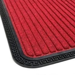 EMMEVI Paillasson D'Entrée Tapis En Caoutchouc Antidérapant Robuste Absorbant Gris - 40x60 Cm -Tapis et paillasson Soldes 51351833 3