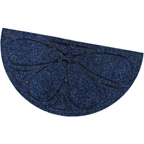 EMMEVI Tapis D'entrée Absorbant Antidérapant Lavable Interne Externe Demilune - Bleu 1 EMMEVI Tapis D'entrée Absorbant Antidérapant Lavable Interne Externe Demilune - Bleu
