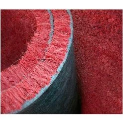 EMMEVI Paillasson En Noix De Coco Naturelle Rouge Dos Antidérapant Robuste Porte D'entrée De Maison - 30x70 Cm