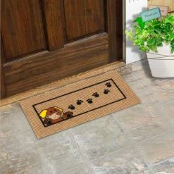 EMMEVI Paillasson Antidérapant Protège-Marches 25x50 Tapis D'entrée Absorbant Et Doux Chat - Beige -Tapis et paillasson Soldes 51352343 3