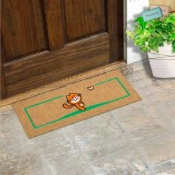 EMMEVI Paillasson Antidérapant Protège-Marches 25x69 Tapis D'entrée Absorbant Et Doux Chien - Vert -Tapis et paillasson Soldes 51352350 3