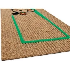EMMEVI Paillasson Antidérapant Protège-Marches 25x69 Tapis D'entrée Absorbant Et Doux Chien - Vert -Tapis et paillasson Soldes 51352350 5