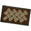 EMMEVI Paillasson En Caoutchouc Souple Tapis D'Entrée Nettoyable Antidérapant 40x70 Cm - U