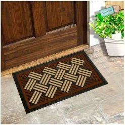 EMMEVI Paillasson En Caoutchouc Souple Tapis D'Entrée Nettoyable Antidérapant 40x70 Cm - U 6 EMMEVI Paillasson En Caoutchouc Souple Tapis D'Entrée Nettoyable Antidérapant 40x70 Cm - U -Tapis et paillasson Soldes 51352441 3