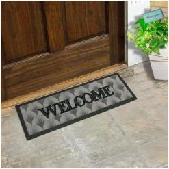 EMMEVI Paillasson Antidérapant Protège-Marches 25x70 Tapis D'entrée Absorbant Et Doux Welcome - B -Tapis et paillasson Soldes 51352443 4