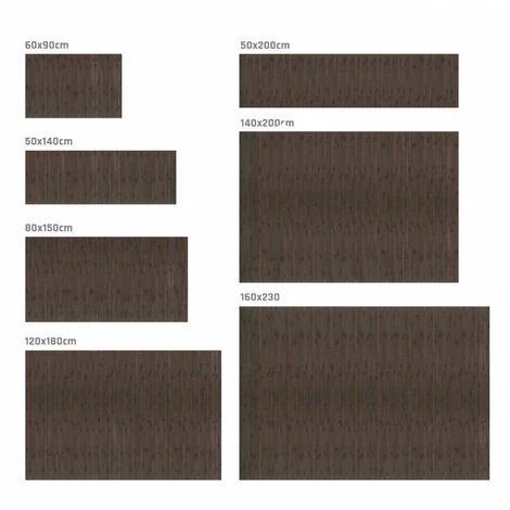 STORESDECO Tapis Antidérapant En Bambou Naturel, Marron Foncé, 60 X 90cm 3 STORESDECO Tapis Antidérapant En Bambou Naturel, Marron Foncé, 60 X 90cm – Image 3
