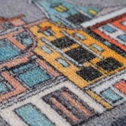 Paco Home Tapis De Jeu Tapis Pour Enfants Chambre D'Enfant Motifs Rues Auto, Gris 100x200 Cm -Tapis et paillasson Soldes 51431613 5