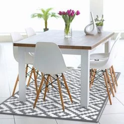 LITREVE Tapis D'extérieur Résistant Aux UV - Gris Et Blanc - 150 X 245cm Tapis Pour Terrasse, Jardin, Balcon, Plage 7 LITREVE Tapis D'extérieur Résistant Aux UV - Gris Et Blanc - 150 X 245cm Tapis Pour Terrasse, Jardin, Balcon, Plage -Tapis et paillasson Soldes 51512350 3