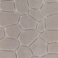 MADEINNATURE Tapis Microfibre Salle De Bain Antidérapant à Mémoire De Forme, Dessin Galet 50x80 Cm Coloris Noir, Gris, Taupe, Bleu, Fuchsia - Taupe. - Taupe