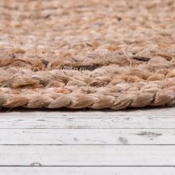 Paco Home Tapis Rond Salon Jute Motif Ethnique Boho Moderne Fait Main Tapis Naturel 80 Cm Rond, Naturelle 3 -Tapis et paillasson Soldes 51666427 4