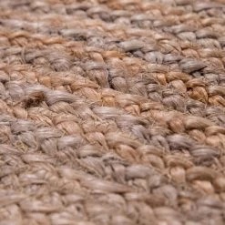 Paco Home Tapis Rond Salon Jute Motif Ethnique Boho Moderne Fait Main Tapis Naturel 80 Cm Rond, Naturelle 3 -Tapis et paillasson Soldes 51666427 5