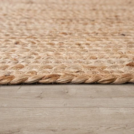 Paco Home Tapis De Salon Fibres Naturelles Jute Artisanal Motif Moderne Abstrait 60x100 Cm, Naturelle 2 2 Paco Home Tapis De Salon Fibres Naturelles Jute Artisanal Motif Moderne Abstrait 60x100 Cm, Naturelle 2 – Image 2