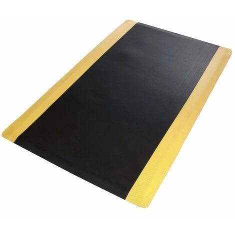ETM Tapis Anti-fatigue Softer-Work-Mat Ribbed Noir-jaune 60 X 50 Cm - Noir/Jaune 1 ETM Tapis Anti-fatigue Softer-Work-Mat Ribbed Noir-jaune 60 X 50 Cm - Noir/Jaune