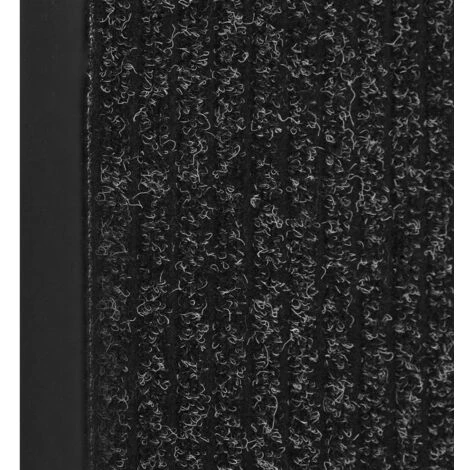 YOUTHUP Paillasson Rayé Anthracite 60x80 Cm - Anthracite 3 YOUTHUP Paillasson Rayé Anthracite 60x80 Cm - Anthracite – Image 3