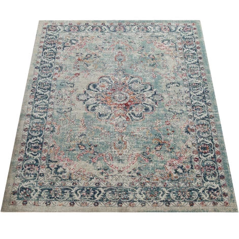 Paco Home Tapis Tendance Tissage À Plat Vintage Orient Look Usé Ornements Multicolore 200x280 Cm 5 Paco Home Tapis Tendance Tissage À Plat Vintage Orient Look Usé Ornements Multicolore 200x280 Cm – Image 5