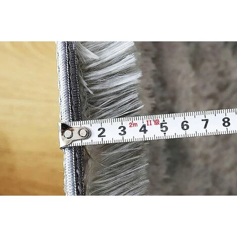 QERSTA Tapis De Salon Shaggy 80x120cm En Peluche Gris Foncé Fibre De Polypropylène Souple Tapis Antidérapante 5 QERSTA Tapis De Salon Shaggy 80x120cm En Peluche Gris Foncé Fibre De Polypropylène Souple Tapis Antidérapante – Image 5