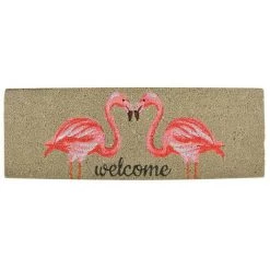 Tapis Cocos Flamands Roses 75 X 25 Cm. Rose. Marque : Esschert Design. Réf. : RB189 - Rose