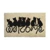 Paillasson Chats Welcome 45 X 75 Cm. Beige. Marque : Aubry Gaspard. Réf. : NPA1620 - Beige