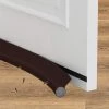 TANABATA Calfeutrer Bas De Porte. Anti Froid Bas De Porte Unilatéral Avec Joint Auto-Adhésif. Bande D'Etanchéité En Silicone Souple. Anti Bruit Isolement Du Bruit (Couleur Café. 96 Cm)