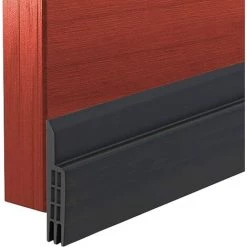 TANABATA Bas De Porte Anti Froid, Isolant Porte Anti Bruit, Joint Porte Garage Calfeutrage Adhesif Isolant Silicone, Boudin De Porte Stop Froid Caoutchouc, Bande D'etanchéite Adhésif