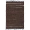 Topdeal Tapis Chindi Coton Tissé à La Main 80 X 160 Cm Marron