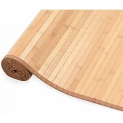 Topdeal Tapis Bambou 120 X 180 Cm Marron