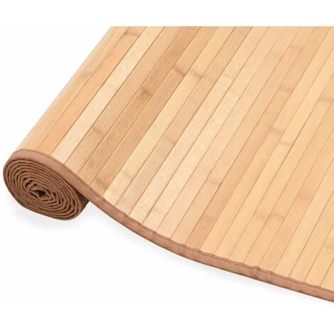 Topdeal Tapis Bambou 120 X 180 Cm Marron 1 Topdeal Tapis Bambou 120 X 180 Cm Marron