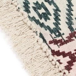 Topdeal Tapis Tissé à La Main Coton 120x180 Cm Imprimé Multicolore FF287559_FR 8 Topdeal Tapis Tissé à La Main Coton 120x180 Cm Imprimé Multicolore FF287559_FR -Tapis et paillasson Soldes 52096090 4