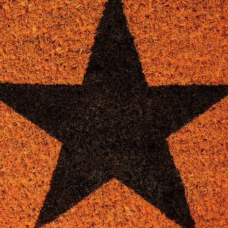 Relaxdays Paillasson ETOILES Fibres De Coco Antidérapant Porte Entrée Tapis Usage Intérieur Extérieur HxlxP 1,5 X 75 X 25 Cm étoile, Orange 4 Relaxdays Paillasson ETOILES Fibres De Coco Antidérapant Porte Entrée Tapis Usage Intérieur Extérieur HxlxP 1,5 X 75 X 25 Cm étoile, Orange – Image 4