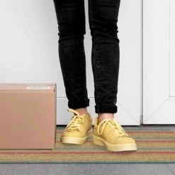 Relaxdays Paillasson Coco, Rayures, 40 X 60 Cm, Tapis D’entrée Antidérapant, Pour L’intérieur Et L’extérieur, Coloré -Tapis et paillasson Soldes 52205120 4