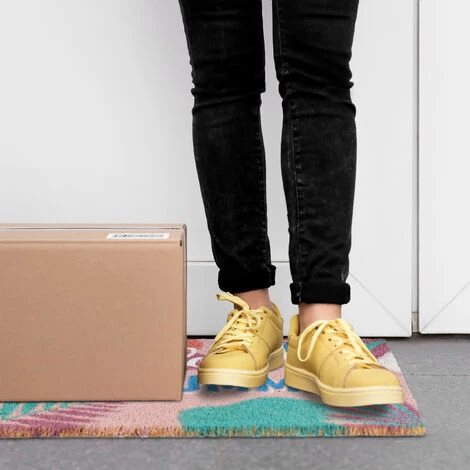 Relaxdays Paillasson Coco, Inscription Hello Summer, Tapis D’entrée Intérieur & Extérieur, 40 X 60 Cm, Résistant, Coloré 4 Relaxdays Paillasson Coco, Inscription Hello Summer, Tapis D’entrée Intérieur & Extérieur, 40 X 60 Cm, Résistant, Coloré – Image 4