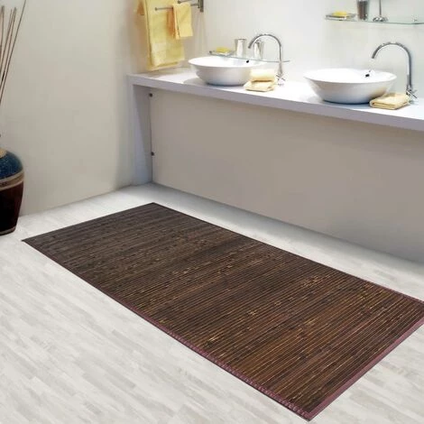 CASA PURA Tapis En Bambou Chêne 150 X 200 Cm - Marron 4 CASA PURA Tapis En Bambou Chêne 150 X 200 Cm - Marron – Image 4