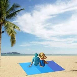 TANABATA Tapis De Plage Couverture De Pique-Nique 200 * 145cm, Tapis De Pique-niques Portable Couverture De Plage Couverture De Picnic Avec 4 Piquets, Pour Plage, Randonnée, Camping (200 * 145cm) 7 TANABATA Tapis De Plage Couverture De Pique-Nique 200 * 145cm, Tapis De Pique-niques Portable Couverture De Plage Couverture De Picnic Avec 4 Piquets, Pour Plage, Randonnée, Camping (200 * 145cm) -Tapis et paillasson Soldes 52588532 3