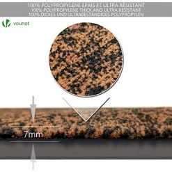 BENOBBY KIDS Paillasson Tapis D'entrée Intérieur Et Extérieur, Paillasson Absorbant Antidérapant, Paillasson D'entrée En Fibre De Coco, Paillasson Original, 40x60 Cm (Classique) 9 BENOBBY KIDS Paillasson Tapis D'entrée Intérieur Et Extérieur, Paillasson Absorbant Antidérapant, Paillasson D'entrée En Fibre De Coco, Paillasson Original, 40x60 Cm (Classique) -Tapis et paillasson Soldes 52781223 5