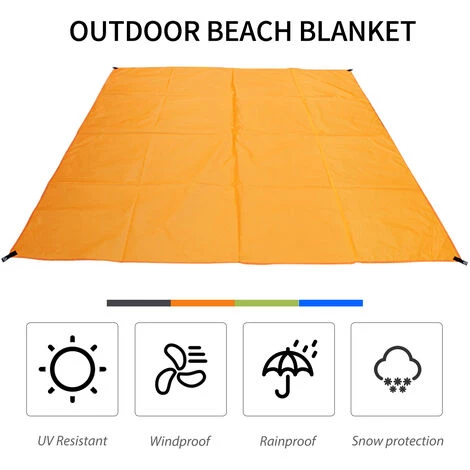 LIFCAUSAL Couverture D'extérieur, Couverture De Pique-nique, Tapis De Plage Anti-sable, Tapis De Plage Imperméable, Tapis De Camping Léger, Pour Voyage, Camping, Randonnée, Pique-nique, 210 X 150 Cm Noir 4 LIFCAUSAL Couverture D'extérieur, Couverture De Pique-nique, Tapis De Plage Anti-sable, Tapis De Plage Imperméable, Tapis De Camping Léger, Pour Voyage, Camping, Randonnée, Pique-nique, 210 X 150 Cm Noir – Image 4