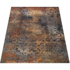 Paco Home Tapis, Tapis Poils Ras Pour Salon, Aspect Usé, Style Ethnique, Coloré 60x100 Cm -Tapis et paillasson Soldes 53096007 5