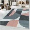 ALLOTAPIS Tapis Géométrique De Salon Scandinave Grosbec Rose 140x200 - Rose