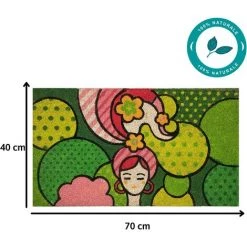 Baroni Home Paillasson D’extérieur Entrée Maison En Coco Peint à La Main Dans Le Style Sicilien 70x40 Cm Facile à Nettoyer Et Super Résistant - Pop Girl/Fille Vert Et Rose 6 Baroni Home Paillasson D’extérieur Entrée Maison En Coco Peint à La Main Dans Le Style Sicilien 70x40 Cm Facile à Nettoyer Et Super Résistant - Pop Girl/Fille Vert Et Rose -Tapis et paillasson Soldes 53299769 3