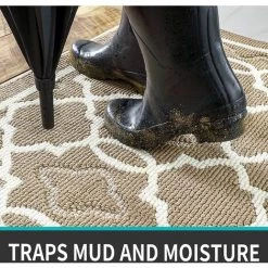 BARES Paillasson Antidérapant,Tapis De Porte Intérieur Et Extérieur | Absorbant Et Résistant,Tapis D'entrée Lavable En Machine,Anti-Poussière - 50 X 80 Cm,Marron 7 BARES Paillasson Antidérapant,Tapis De Porte Intérieur Et Extérieur | Absorbant Et Résistant,Tapis D'entrée Lavable En Machine,Anti-Poussière - 50 X 80 Cm,Marron -Tapis et paillasson Soldes 53323867 3