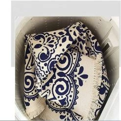 TANABATA Tapis Rond Mandala - En Coton - Style Bohème - Diamètre : 92 Cm 8 TANABATA Tapis Rond Mandala - En Coton - Style Bohème - Diamètre : 92 Cm -Tapis et paillasson Soldes 53350492 4